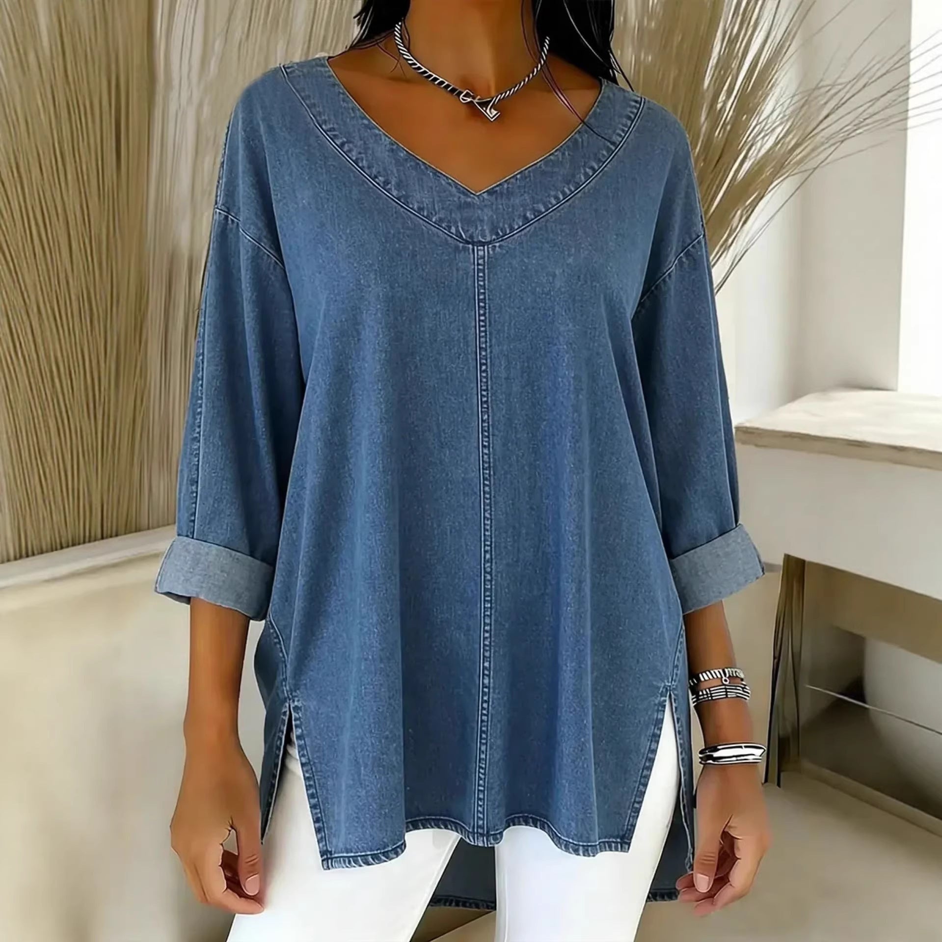 BLUSA DENIM VAQUERA