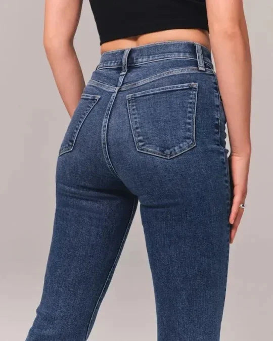 JEANS TIRO ALTO ESTILO CAMPANA
