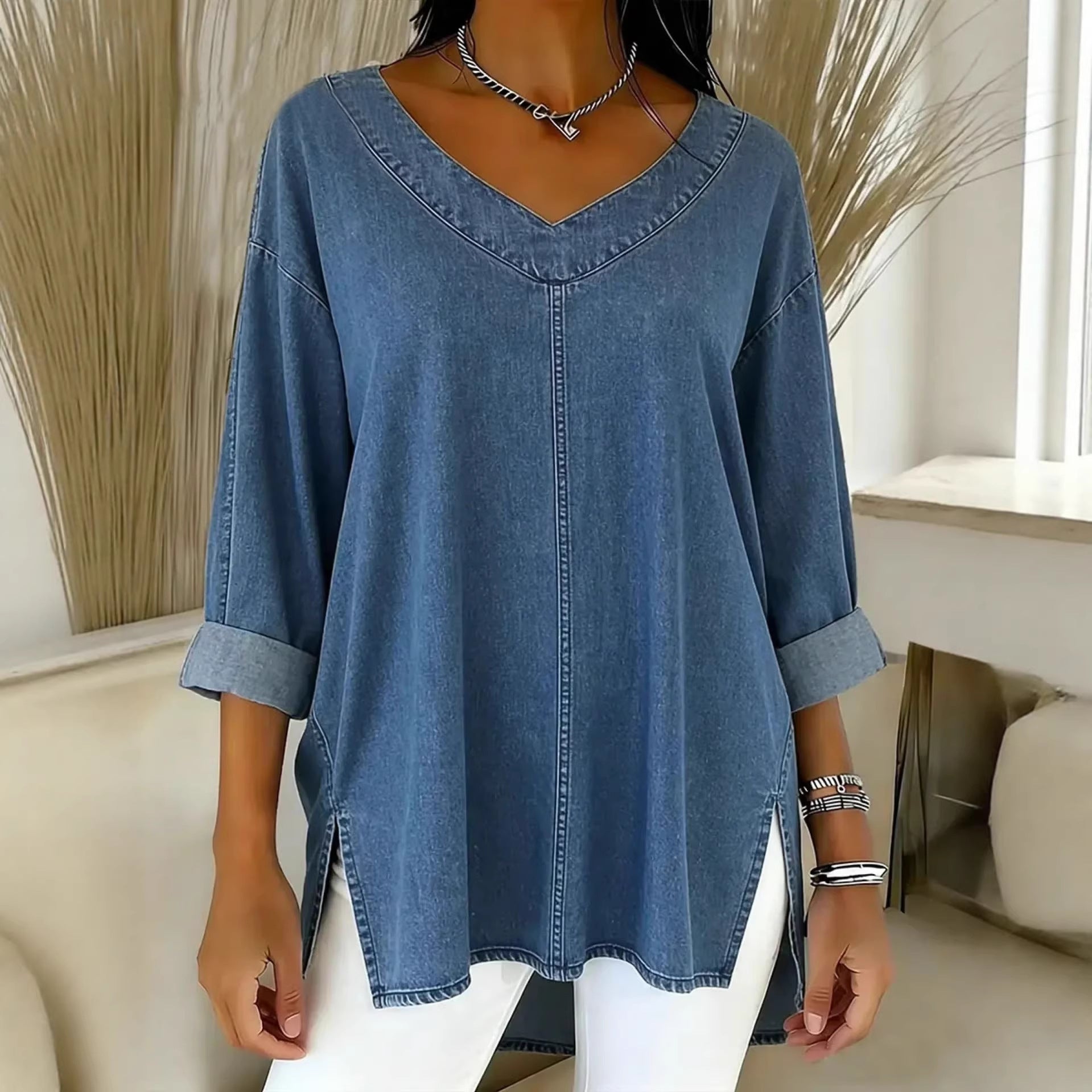 BLUSA DENIM VAQUERA