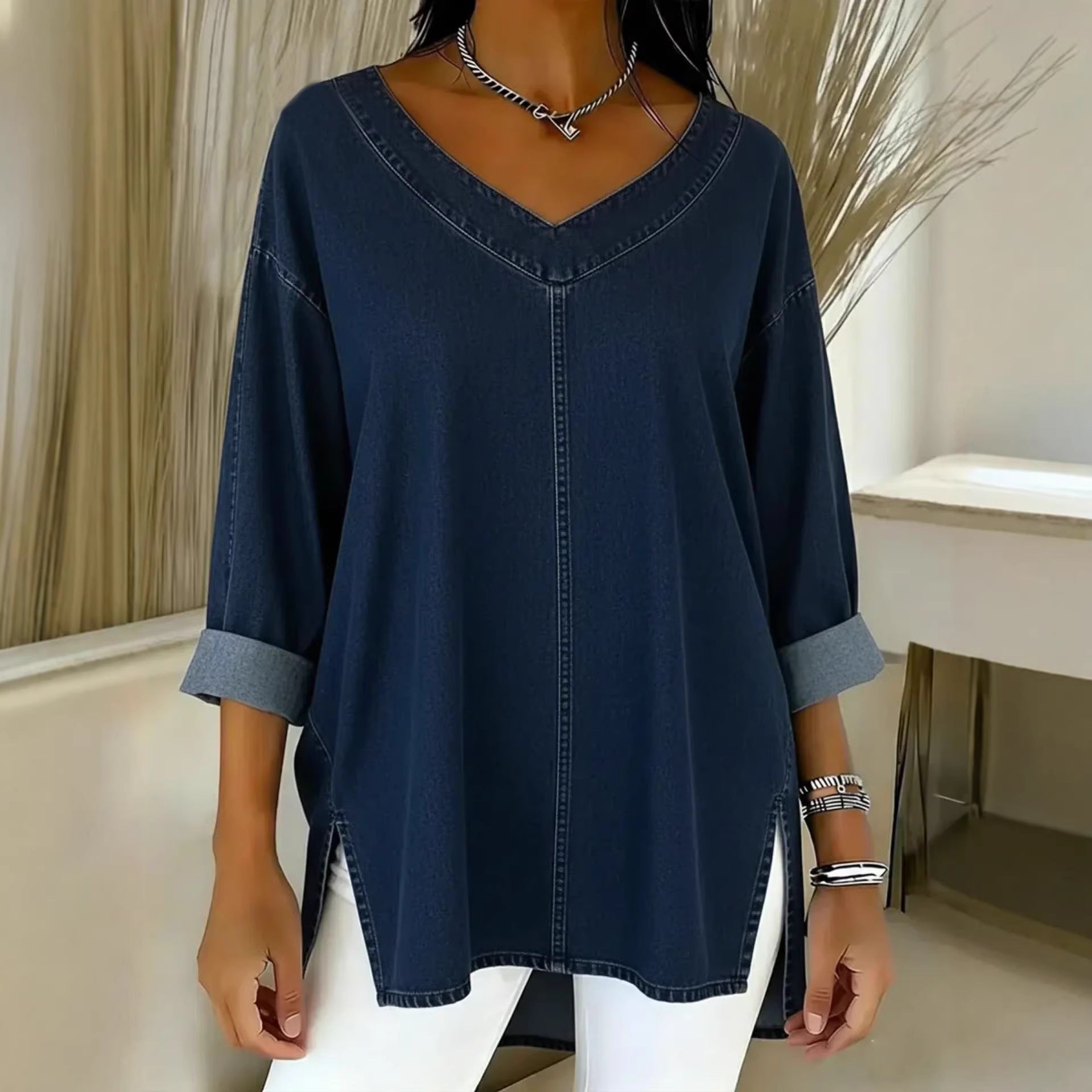 BLUSA DENIM VAQUERA