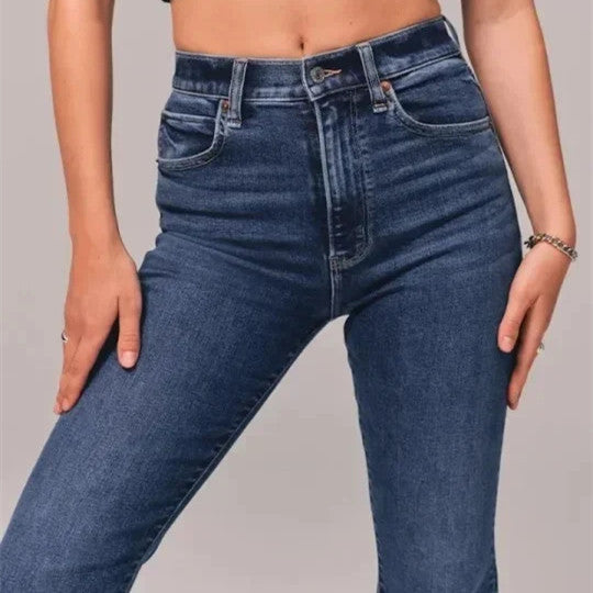 JEANS TIRO ALTO ESTILO CAMPANA