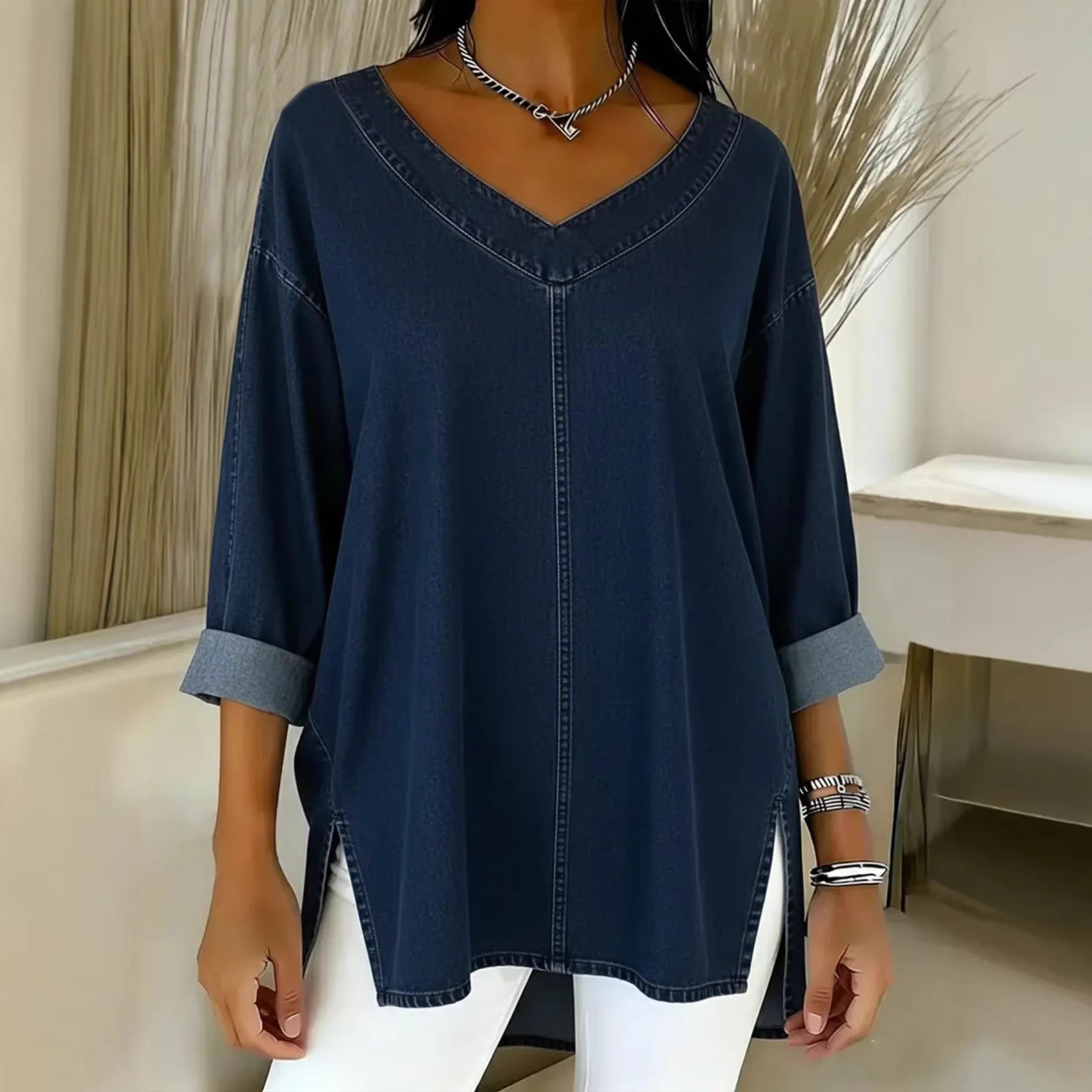 BLUSA DENIM VAQUERA