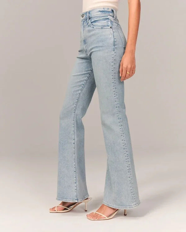 JEANS TIRO ALTO ESTILO CAMPANA