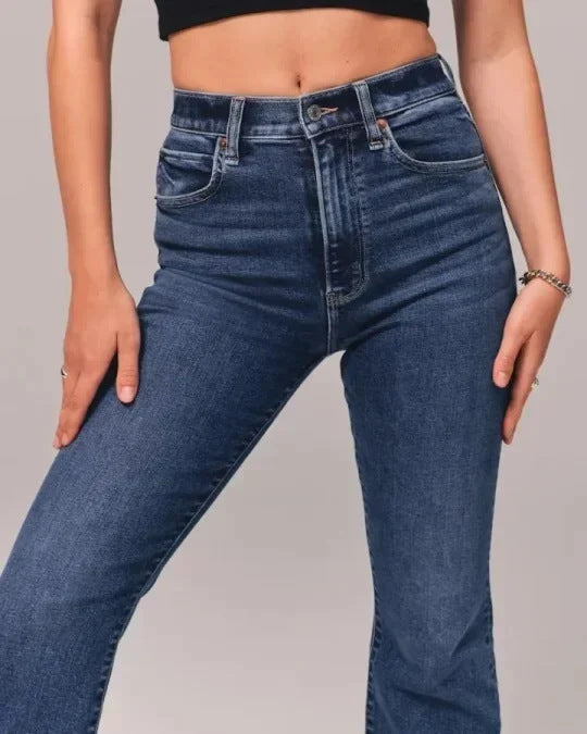 JEANS TIRO ALTO ESTILO CAMPANA